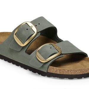Birkenstock green big buckle nubuck leather 41